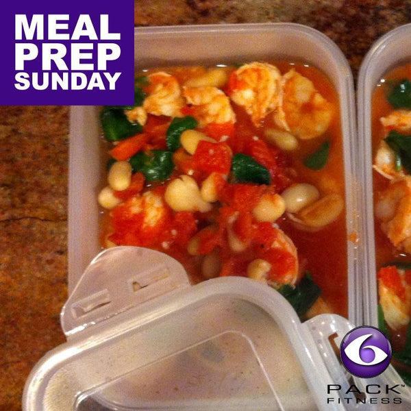 Meal Prep Sundays: Stewy Shrimp With Tomatoes & White Beans