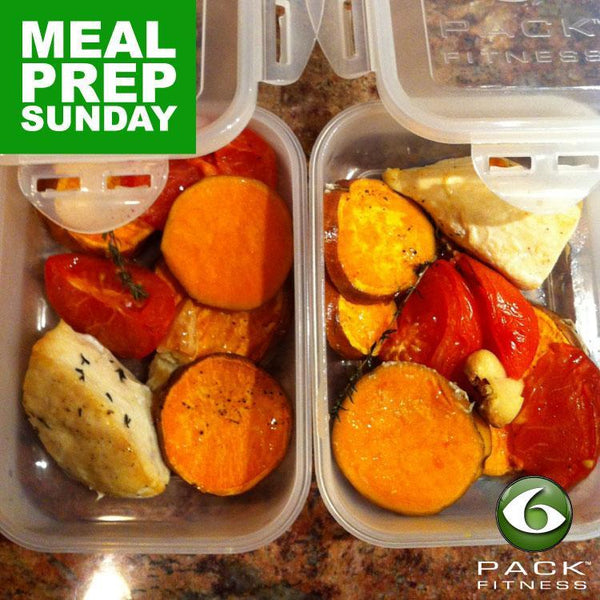 Meal Prep Sundays: Roasted Chicken, Sweet Potatoes & Tomatoes