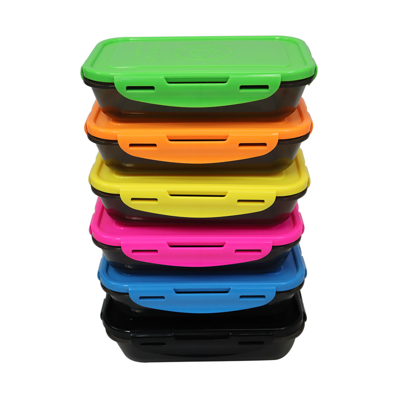 Silicone Food Storage Container Set, Sealed Stackable Lunch Lunch