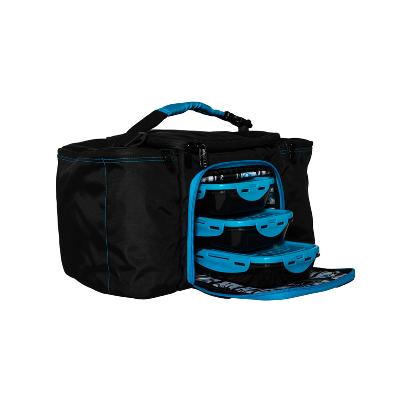 Innovator 300 Meal Prep Management Tote | Black/Neon Blue – Pure Innovator 300 Meal Prep Management Tote | Black/Neon Blue – Pure