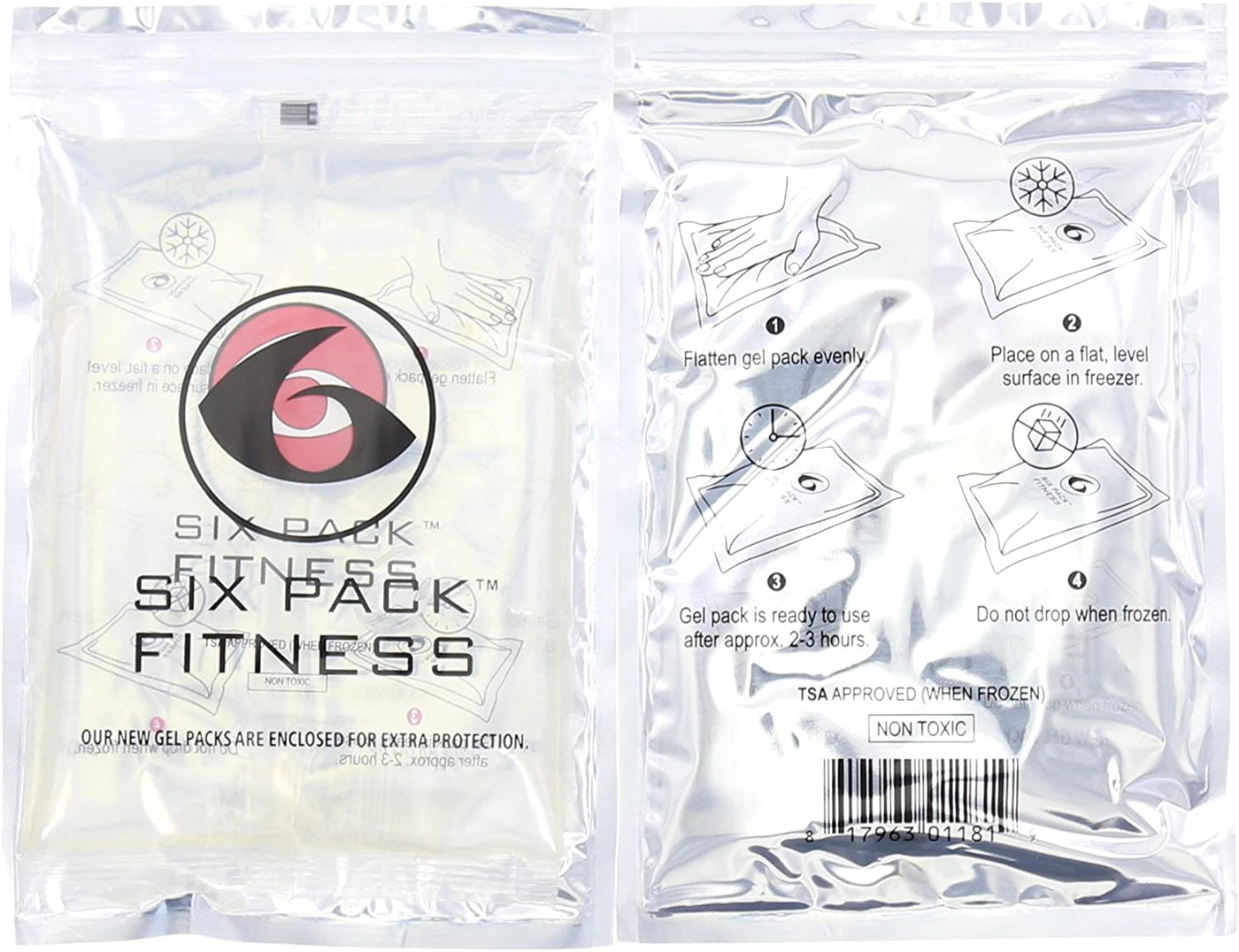 Six pack fitness gel packs on sale